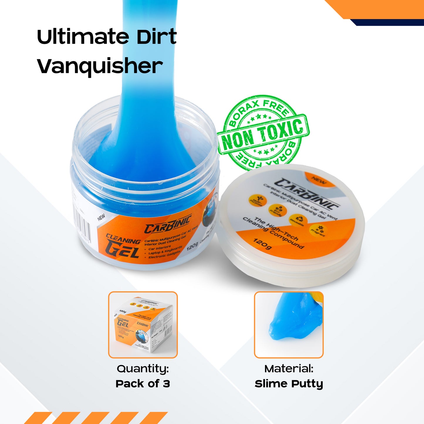 Carbinic cleaning gel - versatile dust cleaning