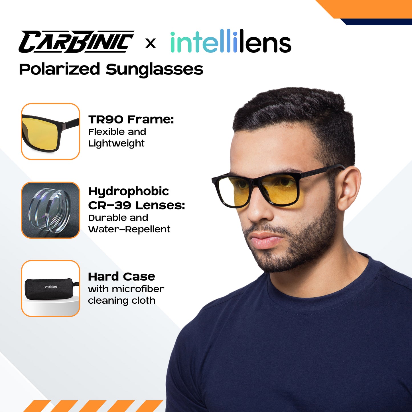 Carbinic x Intellilens sunglasses - Lightweight comfort wear