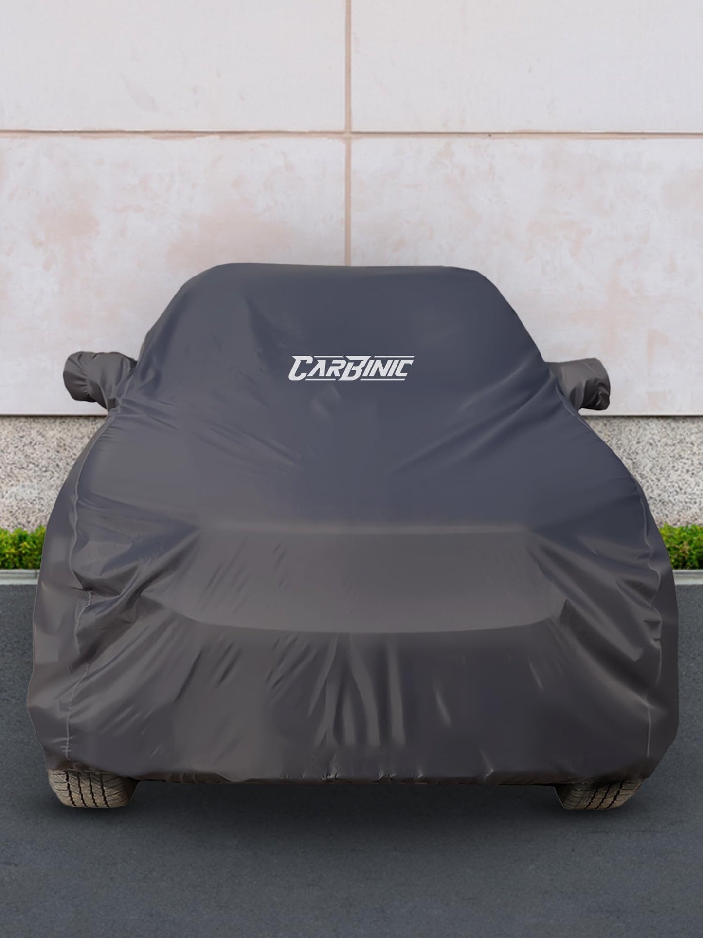 CARBINIC Car Body Cover for Hyundai Venue 2019 | Water Resistant, UV Protection Car Cover | Scratchproof Body Shield | Dustproof All-Weather Cover | Mirror Pocket & Antenna | Car Accessories