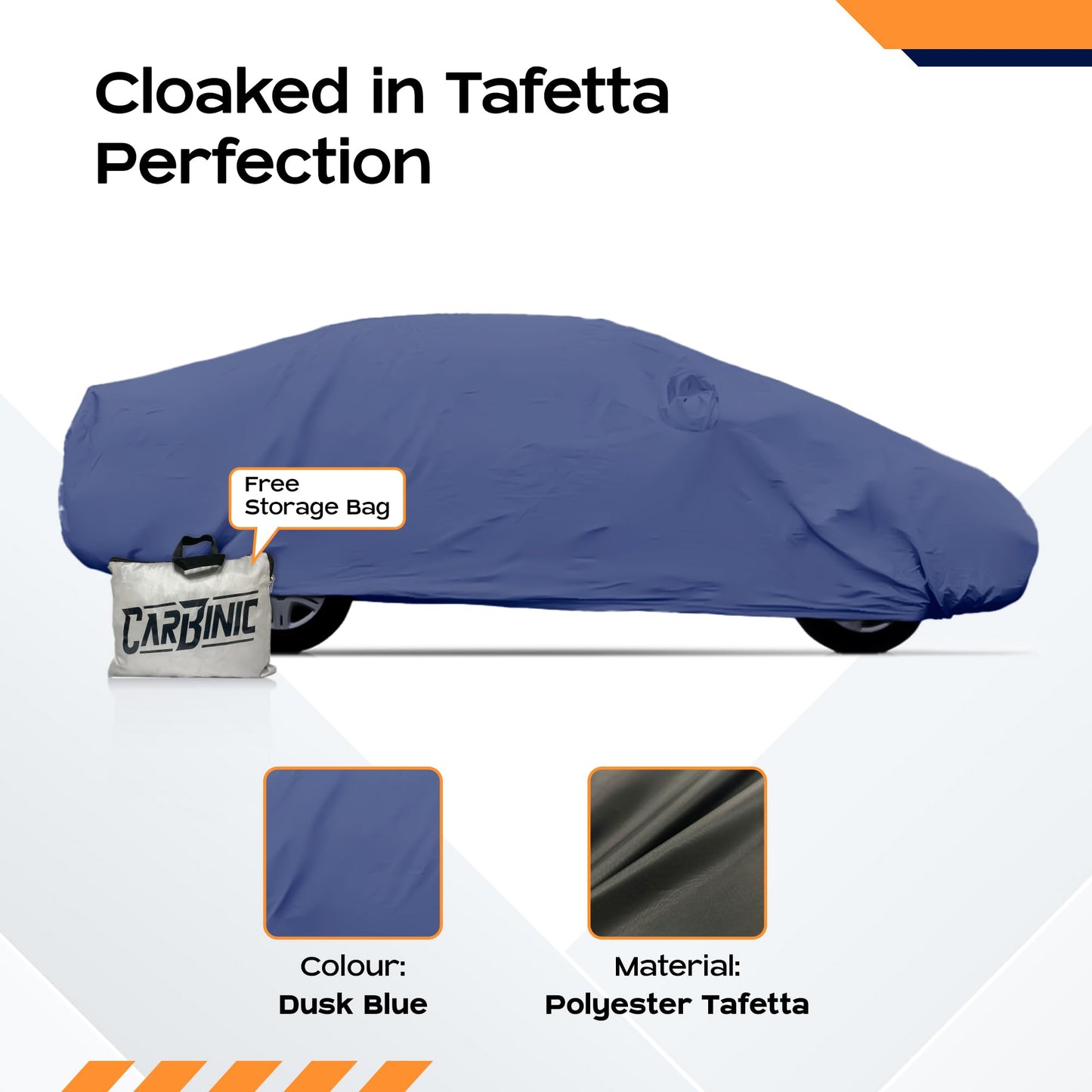 CARBINIC Car Body Cover for Hyundai Tucson 2022 | Water Resistant, UV Protection Car Cover | Scratchproof Body Shield Dustproof All-Weather Cover Mirror Pocket & Antenna | Car Accessories