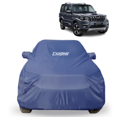CARBINIC Car Body Cover for Maruti Suzuki Grand Vitara 2022 | Water Resistant, UV Protection Car Cover | Body Shield | All-Weather Cover | Mirror Pocket & Antenna | Car Accessories Dusk Blue