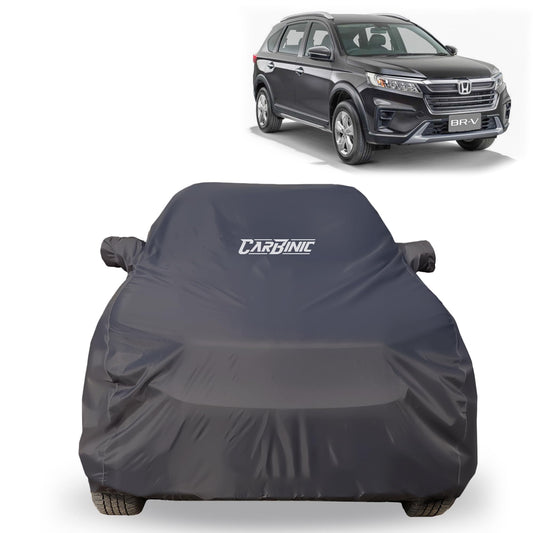 CARBINIC Car Body Cover for Honda BR-V 2022 | Water Resistan, UV Protection Car Cover | Scratchproof Body Shield Dustproof All-Weather Cover Mirror Pocket & Antenna | Car Accessories