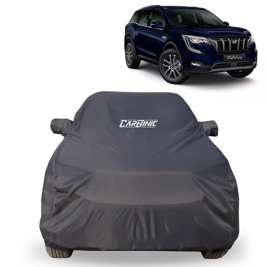 CARBINIC Car Body Cover for Mahindra XUV700 2021 | Water Resistant, UV Protection Car Cover | Scratchproof Body Shield | Dustproof All-Weather Cover | Mirror Pocket & Antenna | Car Accessories