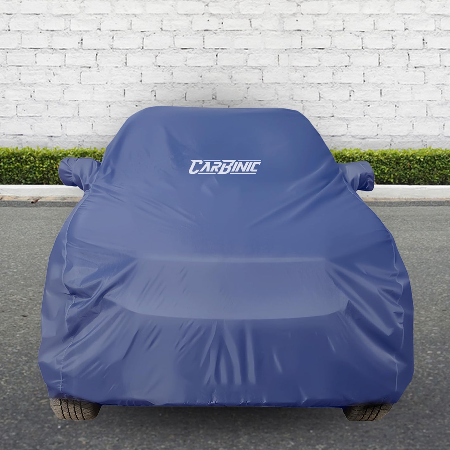 CARBINIC Car Body Cover for KIA Carens (6 Seater) 2022 | Water Resistant, UV Protection Car Cover | Scratchproof Body Shield | Dustproof All-Weather Cover | Mirror Pocket & Antenna | Car Accessories