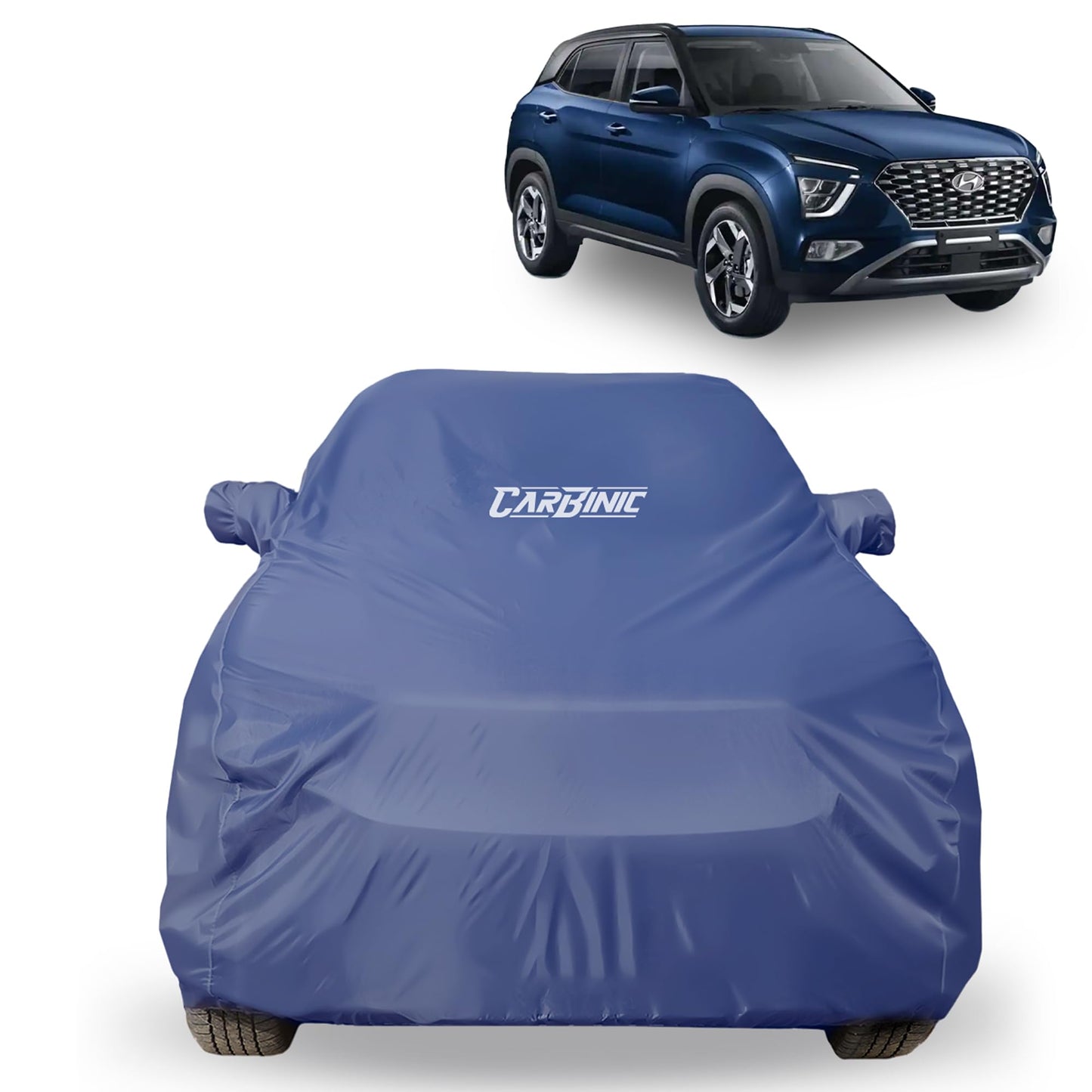 CARBINIC Car Body Cover for Maruti Suzuki Grand Vitara | Water Resistant, UV Protection Car Cover | Scratchproof Body Shield | Dustproof All-Weather Cover | Mirror Pocket | Car Accessories