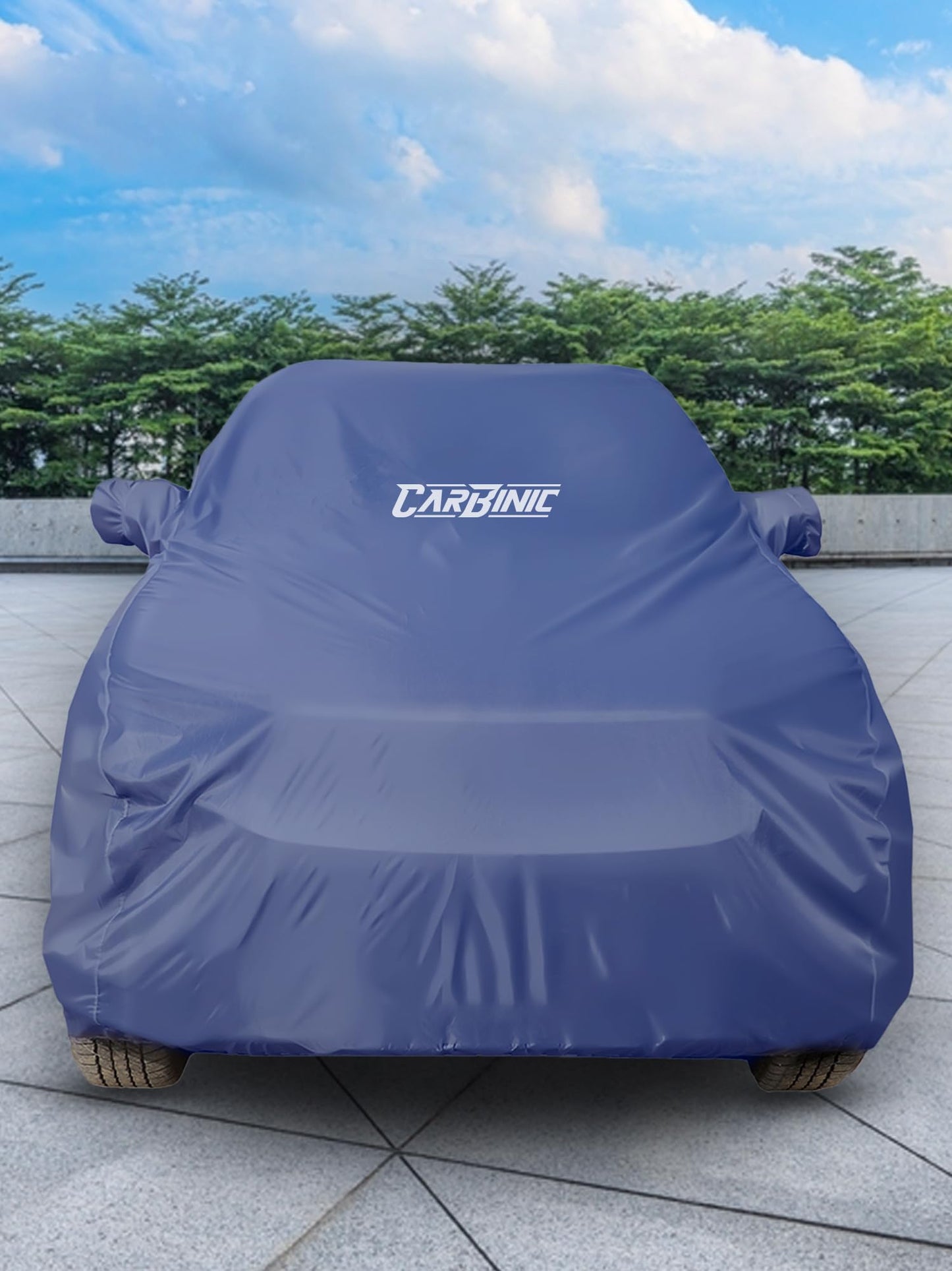 CARBINIC Car Body Cover for Hyundai Venue 2019 | Water Resistant, UV Protection Car Cover | Scratchproof Body Shield | Dustproof All-Weather Cover | Mirror Pocket & Antenna | Car Accessories