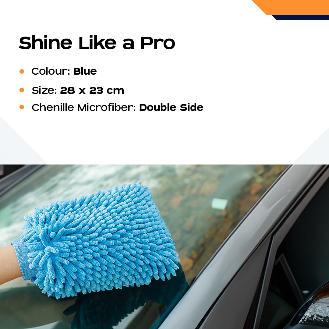 Ultra Soft Super Absorbent Washable Chenille Microfiber Car Mitt