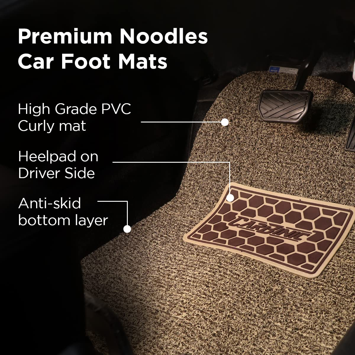 CarBinic Anti-Skid Car Foot Mat - Universal Fits for All Cars – Carbinic
